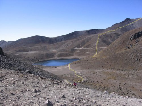 Laguna de la Luna route trace