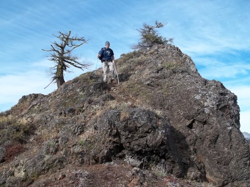 Joel getting over a rock