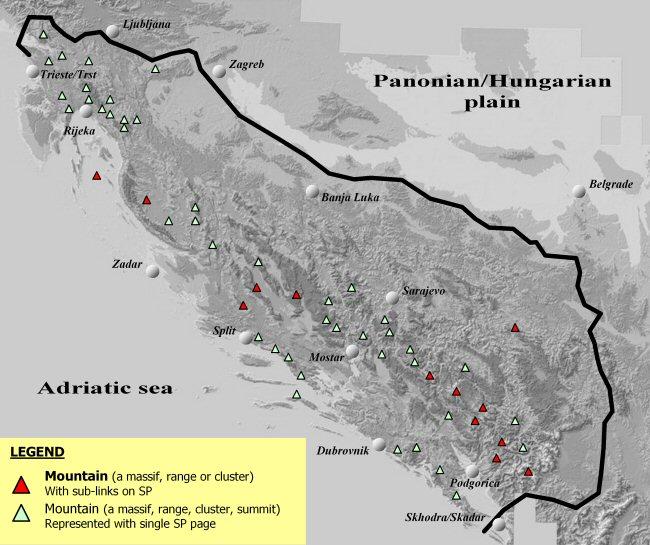 Dinaric Alps Interactive Map Photos Diagrams Topos SummitPost   175097 